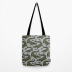 Alligator - Down In The Bayou - Grey Tote Bag Gallery Image 2