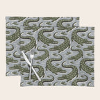 Alligator - Down In The Bayou - Grey Placemat Gallery Image 1