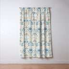 William Morris Strawberry Thief Blue Slate Vellum Window Curtain Gallery Image 3