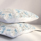 William Morris Strawberry Thief Blue Slate Vellum Pillow Sham Gallery Image 3
