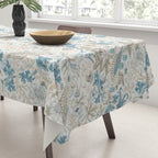 William Morris Strawberry Thief Blue Slate Vellum Tablecloth Gallery Image 3