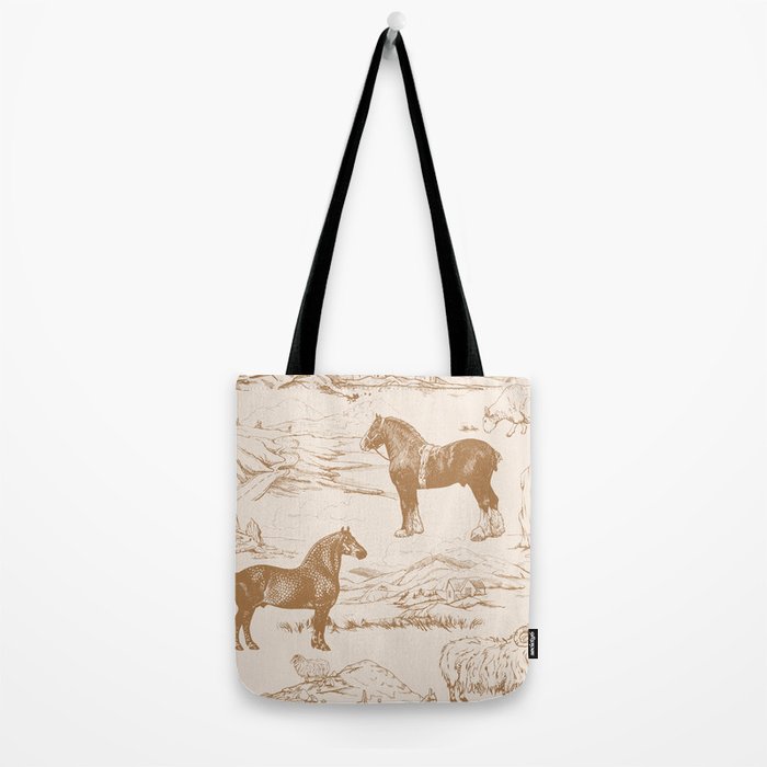 Clydesdale Horses in The Scottish Landscape  Tote Bag Gallery Image 2