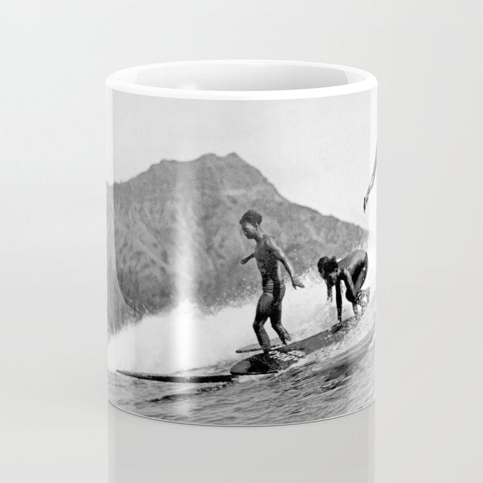 Surfing Diamond Head, Hawaii 2 Coffee Mug Gallery Image 4