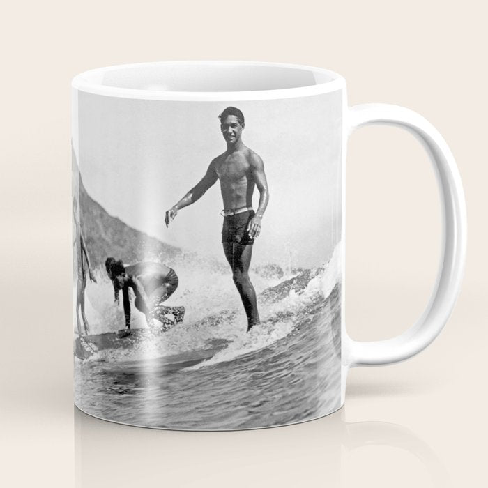 Surfing Diamond Head, Hawaii 2 Coffee Mug Gallery Image 1