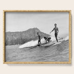 Surfing Diamond Head, Hawaii 2 Serving Tray Gallery Image 1