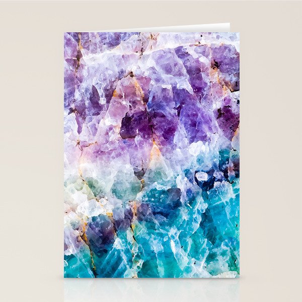Multicolor quartz texture Stationery Card Gallery Image 2
