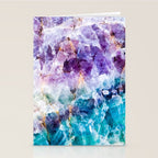 Multicolor quartz texture Stationery Card Gallery Image 2