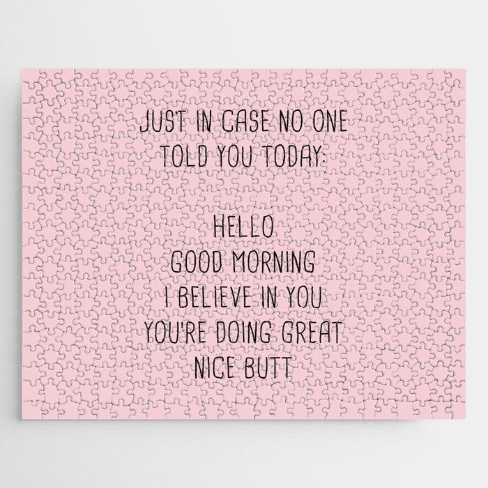 Just in case no one told you today: hello Jigsaw Puzzle Gallery Image 1