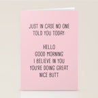 Just in case no one told you today: hello Stationery Card Gallery Image 2