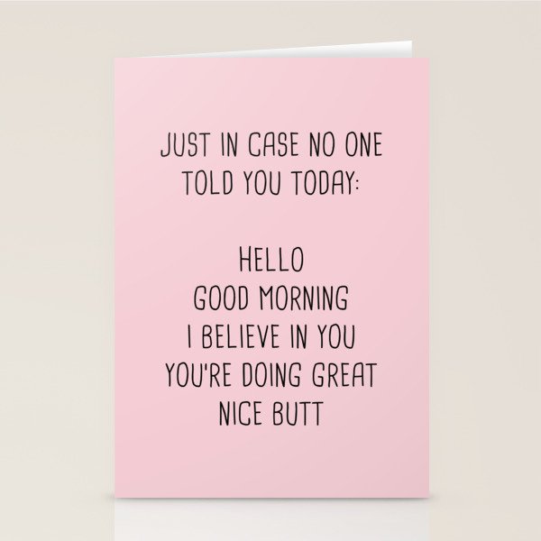 Just in case no one told you today: hello Stationery Card Gallery Image 2