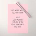 Just in case no one told you today: hello Wrapping Paper Gallery Image 1