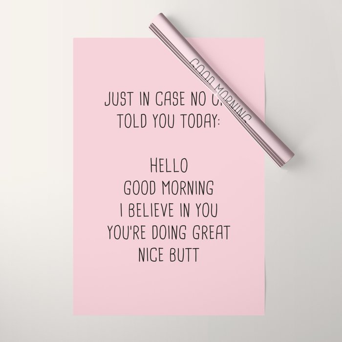 Just in case no one told you today: hello Wrapping Paper Gallery Image 1
