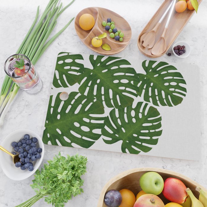 Monstera Leaf I Cutting Board Gallery Image 2