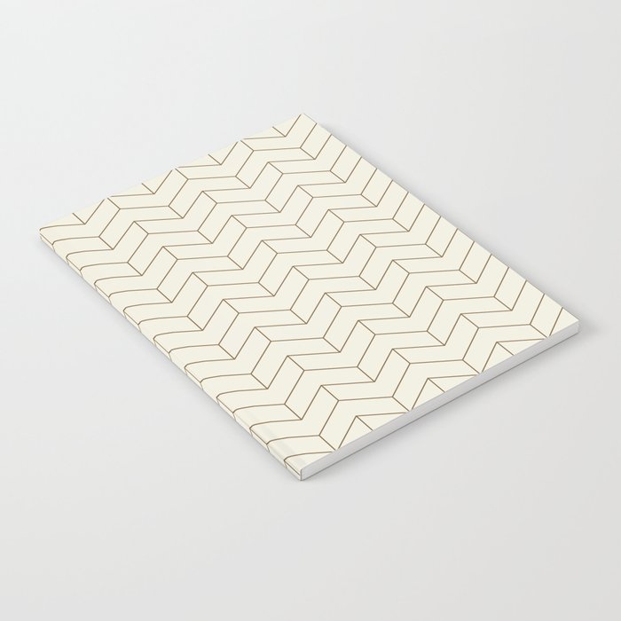 Simple Linear Geometry in Cream Notebook Gallery Image 2
