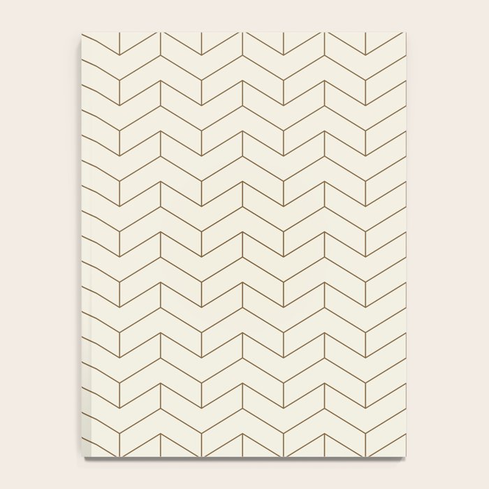 Simple Linear Geometry in Cream Notebook Gallery Image 4
