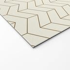 Simple Linear Geometry in Cream Welcome Mat Gallery Image 2