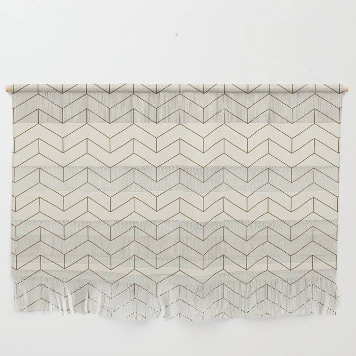 Simple Linear Geometry in Cream Wall Hanging Gallery Image 1