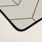 Simple Linear Geometry in Cream Desk Mat Gallery Image 4