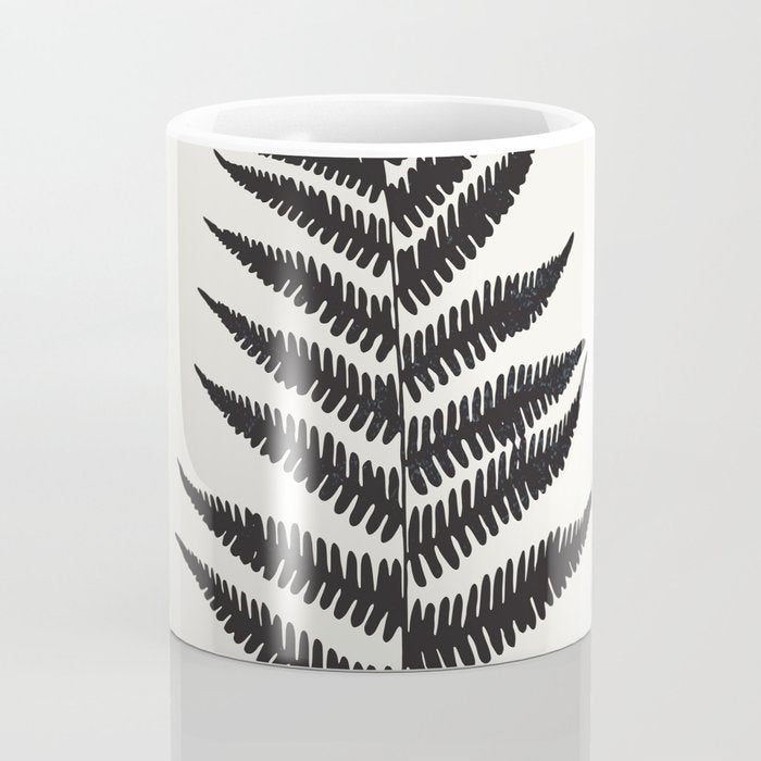 Minimal Fern Leaf Coffee Mug Gallery Image 4