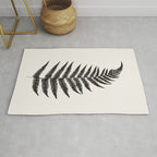 Minimal Fern Leaf Rug Gallery Image 1