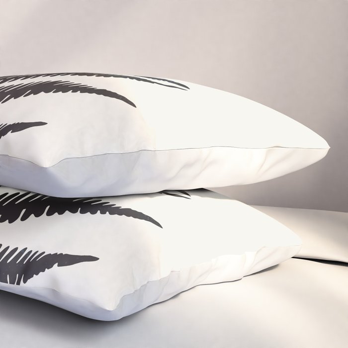 Minimal Fern Leaf Pillow Sham Gallery Image 3