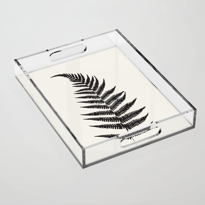Minimal Fern Leaf Acrylic Tray Gallery Image 1