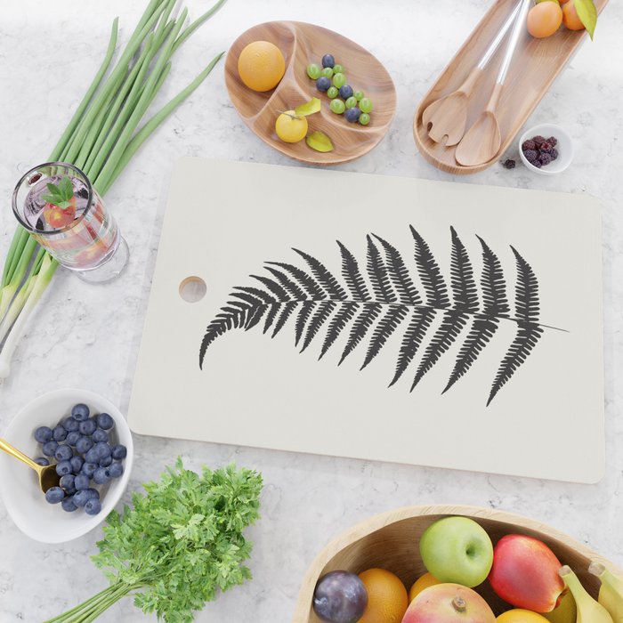 Minimal Fern Leaf Cutting Board Gallery Image 2