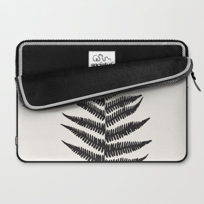 Minimal Fern Leaf Laptop Sleeve Gallery Image 2