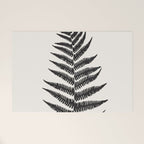 Minimal Fern Leaf Welcome Mat Gallery Image 1