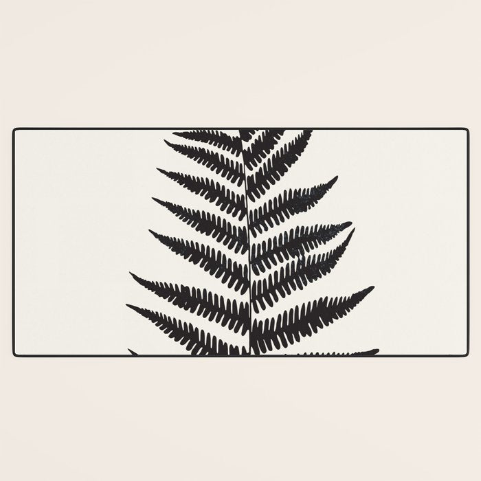 Minimal Fern Leaf Desk Mat Gallery Image 3