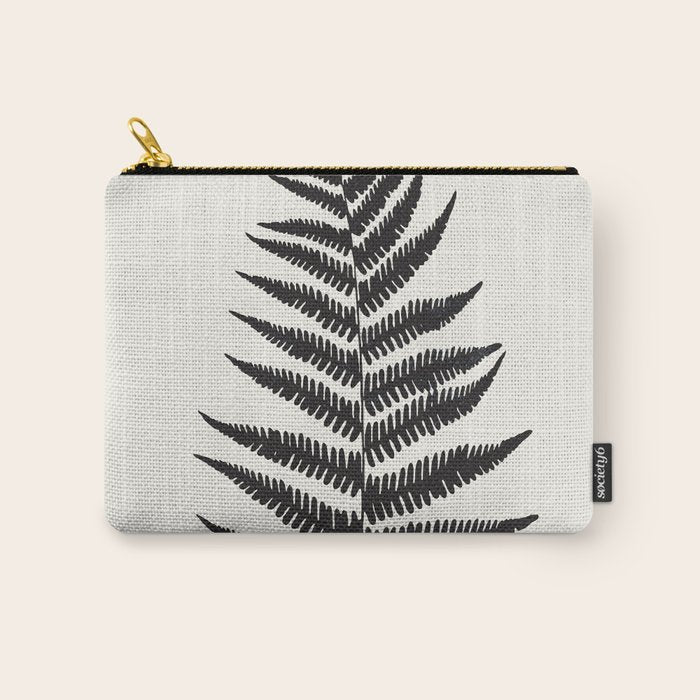 Minimal Fern Leaf Carry All Pouch Gallery Image 1