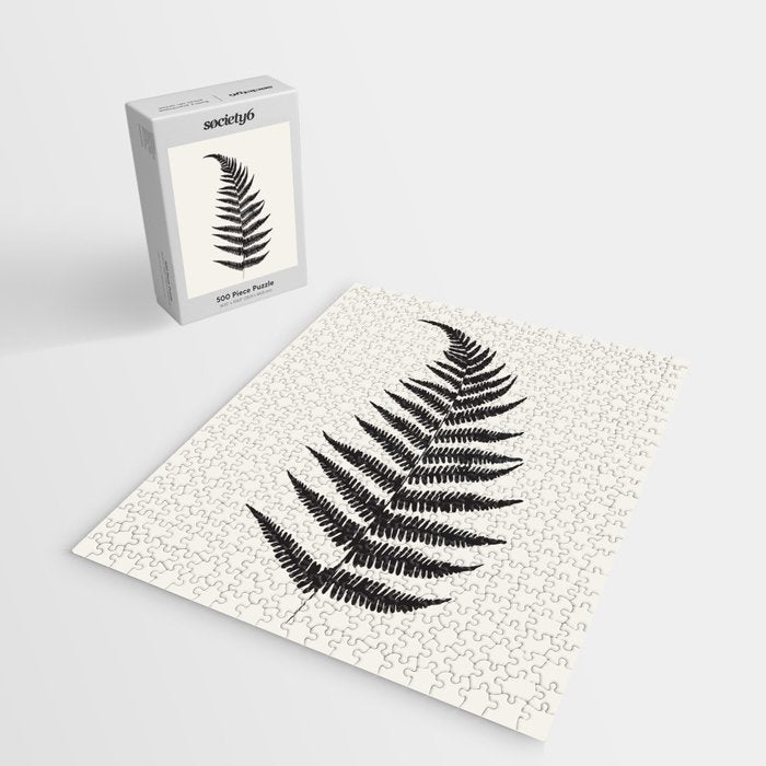 Minimal Fern Leaf Jigsaw Puzzle Gallery Image 2