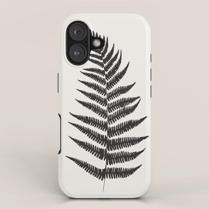 Minimal Fern Leaf iPhone Case Gallery Image 1