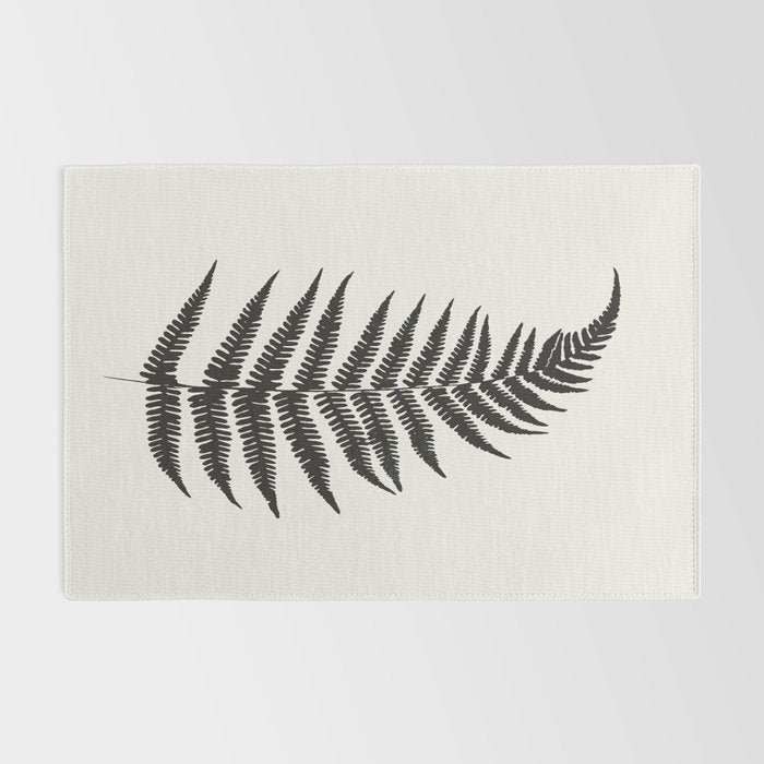 Minimal Fern Leaf Rug Gallery Image 2