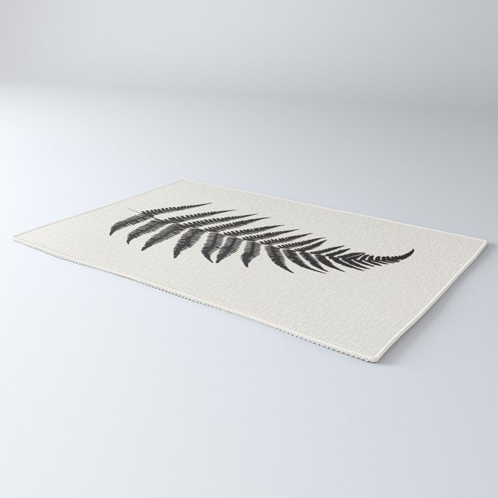 Minimal Fern Leaf Rug Gallery Image 3