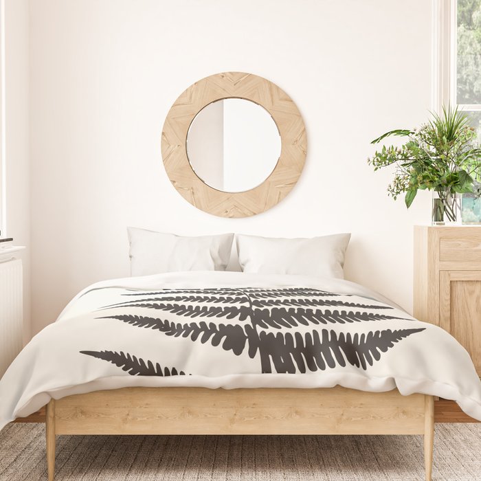 Minimal Fern Leaf Duvet Cover Gallery Image 3