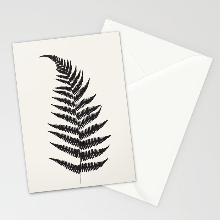 Minimal Fern Leaf Stationery Card Gallery Image 2