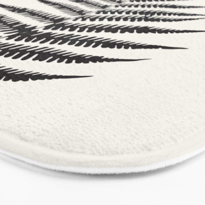 Minimal Fern Leaf Bath Mat Gallery Image 3