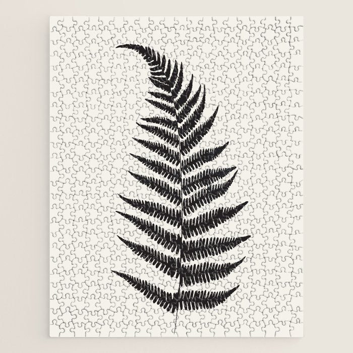 Minimal Fern Leaf Jigsaw Puzzle Gallery Image 1