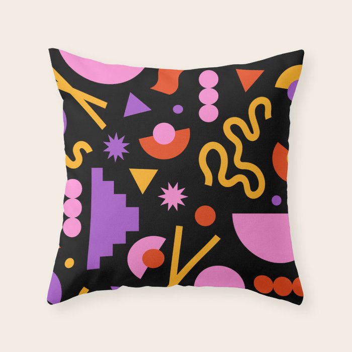 Purple ramen Throw Pillow Gallery Image 6