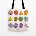 Rainbow Seashells Tote Bag Gallery Image 1