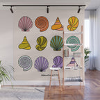Rainbow Seashells Wall Mural Gallery Image 1