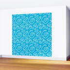 Fun abstract line doodle art pattern Wall Mural Gallery Image 2