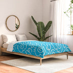 Fun abstract line doodle art pattern Comforter Gallery Image 2