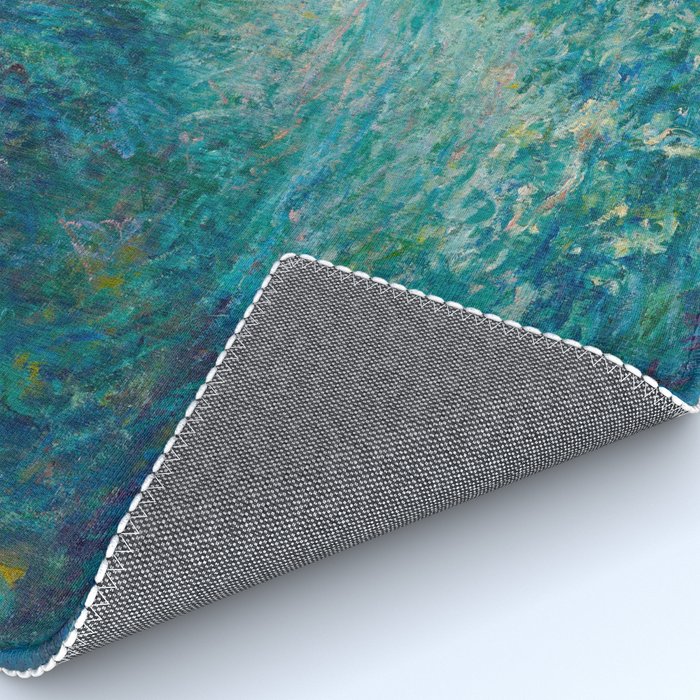 Claude Monet Impressionist Landscape Oil Painting Morning on the Seine Rug Gallery Image 4