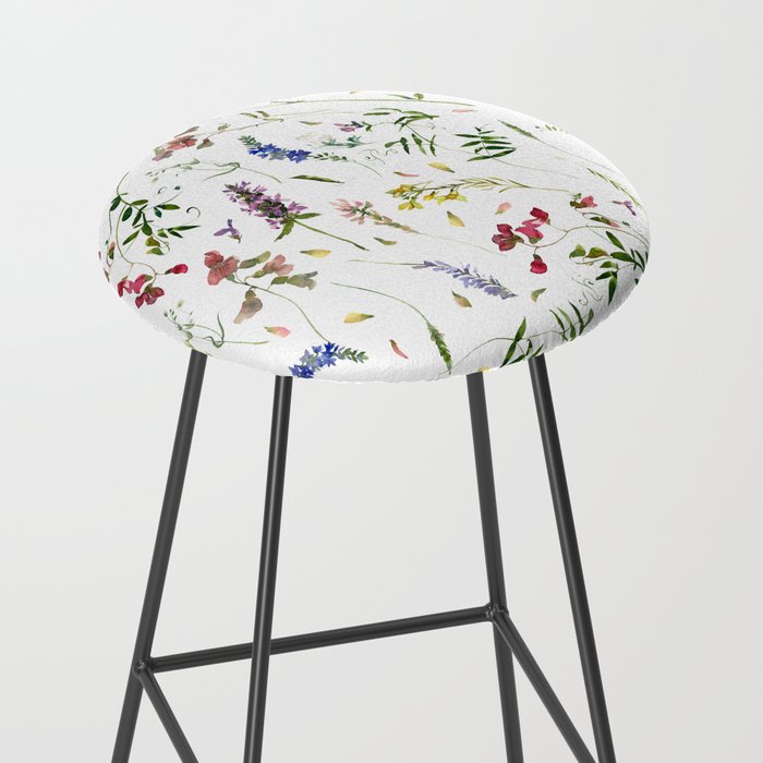 Scandinavian Midsummer Wildflowers Meadow  Stool Gallery Image 2
