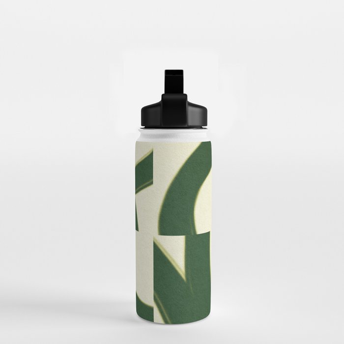 Abstract green pattern Water Bottle Gallery Image 2
