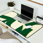 Abstract green pattern Desk Mat Gallery Image 2