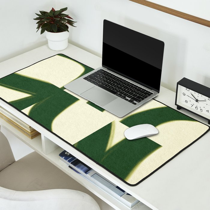 Abstract green pattern Desk Mat Gallery Image 2