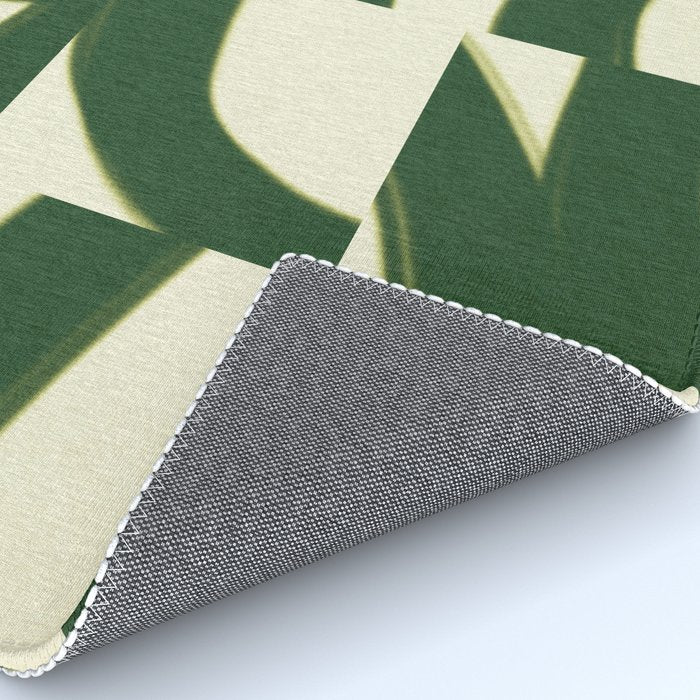 Abstract green pattern Rug Gallery Image 4